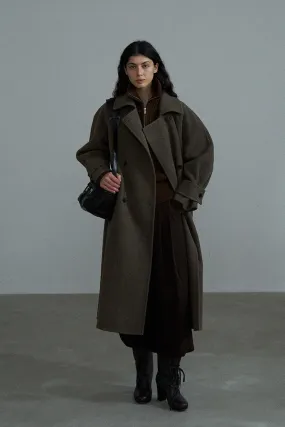 100% wool double-sided fabric classic coat | 2 color