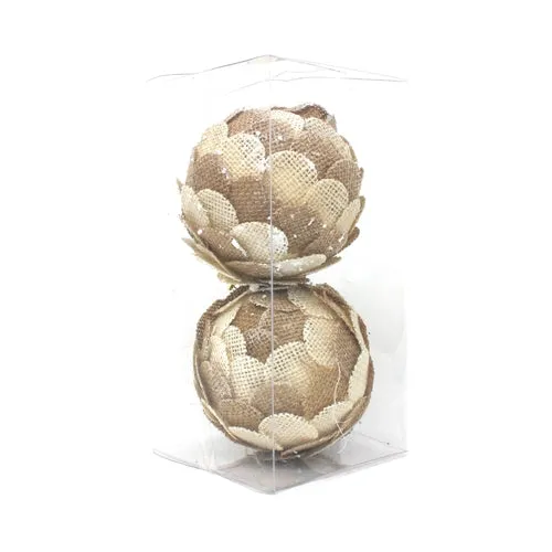 10CM PINECONE ORNAMENT (2 PCS)