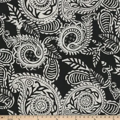 11.5"x18.5" Addie 2pc Outdoor/Indoor Throw Pillows Night Black - Pillow Perfect: Weather-Resistant, Paisley Design, Polyester Fill