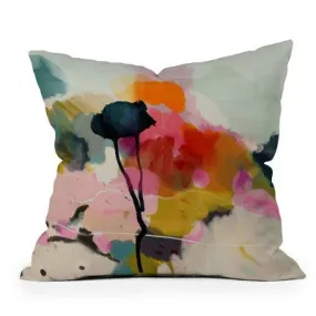 16"x16" Lunetricotee Paysage Abstract Square Throw Pillow - Deny Designs