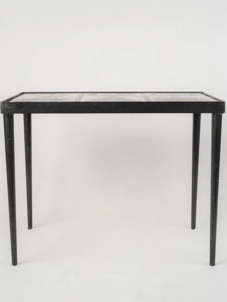 1960s French Tiled Side Table by Jean & Robert Cloutier 14¼"