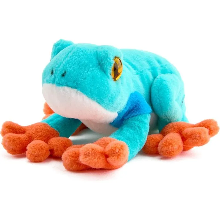 8" Glitter Toy Plush Dart Frog - Blue