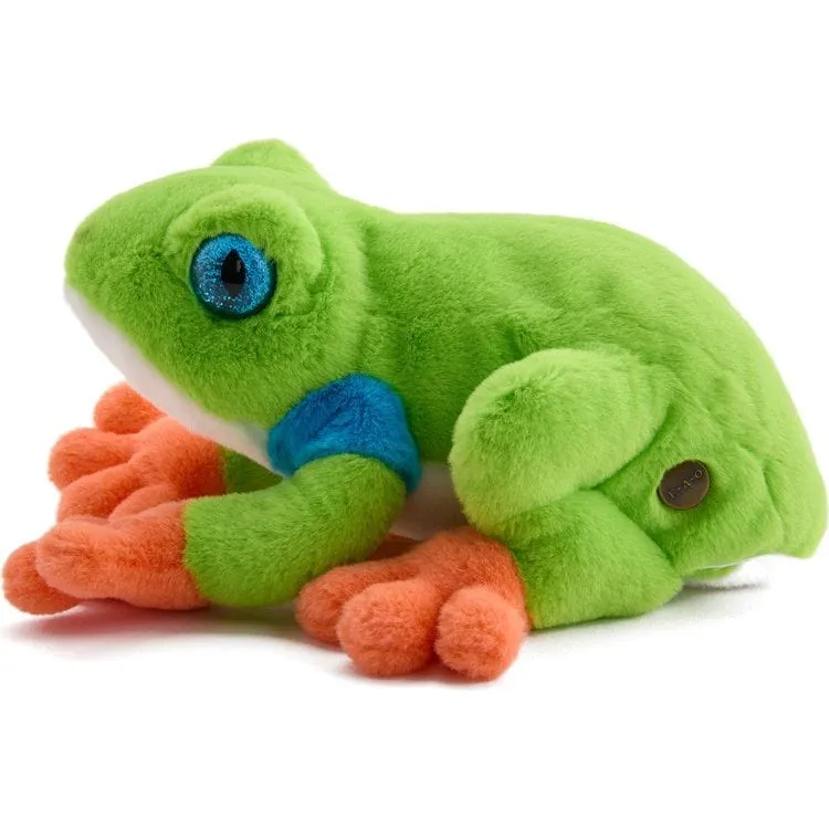 8" Glitter Toy Plush Dart Frog - Green