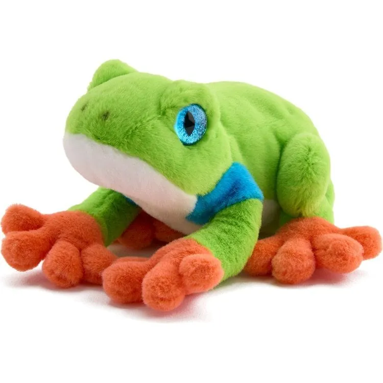 8" Glitter Toy Plush Dart Frog - Green