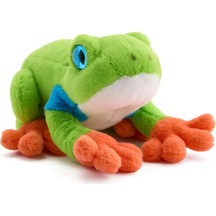 8" Glitter Toy Plush Dart Frog - Green