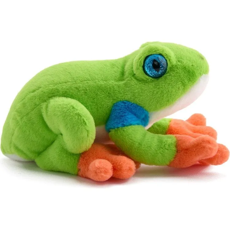 8" Glitter Toy Plush Dart Frog - Green