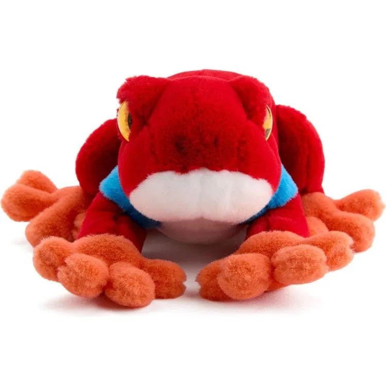 8" Glitter Toy Plush Dart Frog - Red