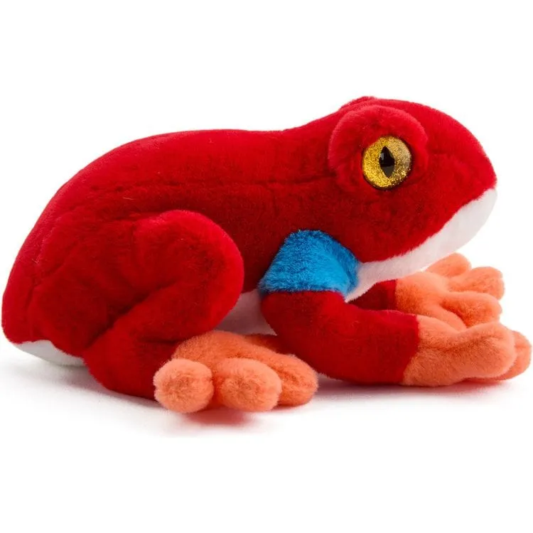 8" Glitter Toy Plush Dart Frog - Red