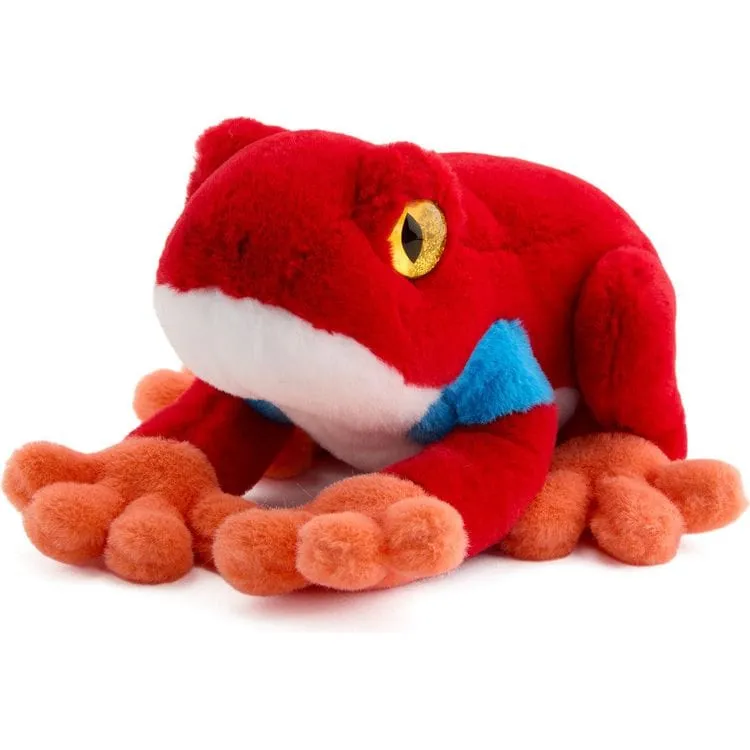 8" Glitter Toy Plush Dart Frog - Red