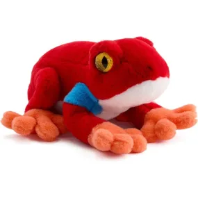 8" Glitter Toy Plush Dart Frog - Red