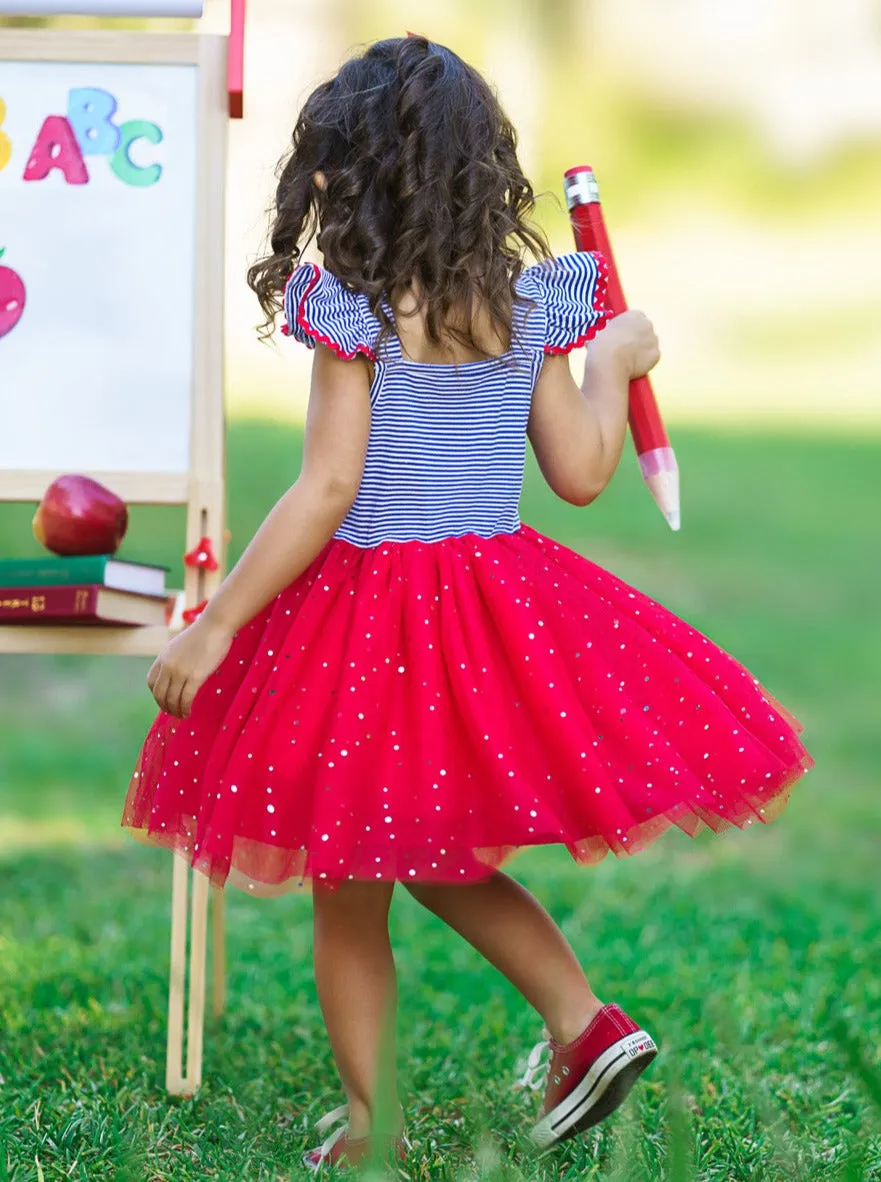 A  Attire Apple Sparkle Tutu Dress