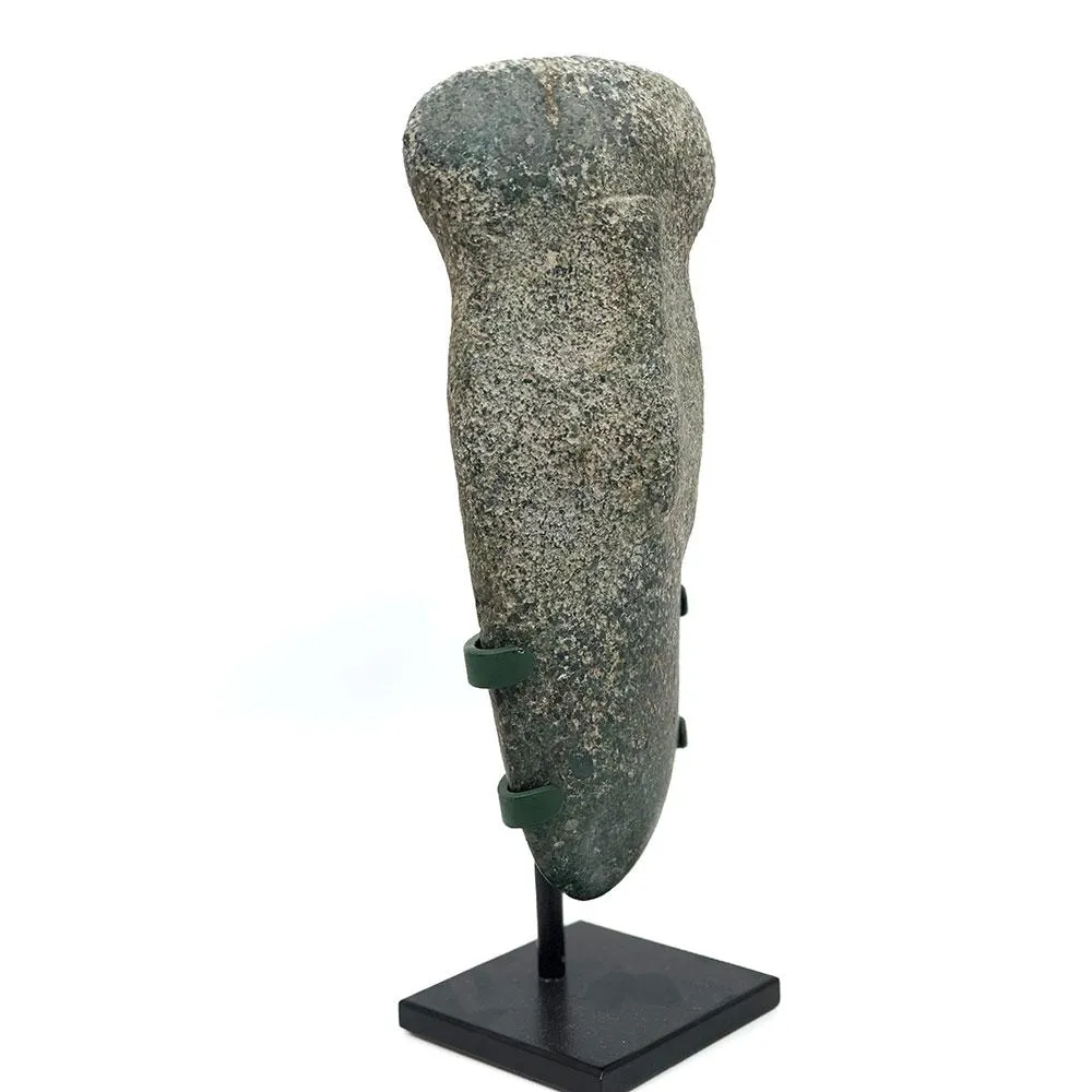 A Mezcala Greenstone Head, ca. 800 - 200 BCE