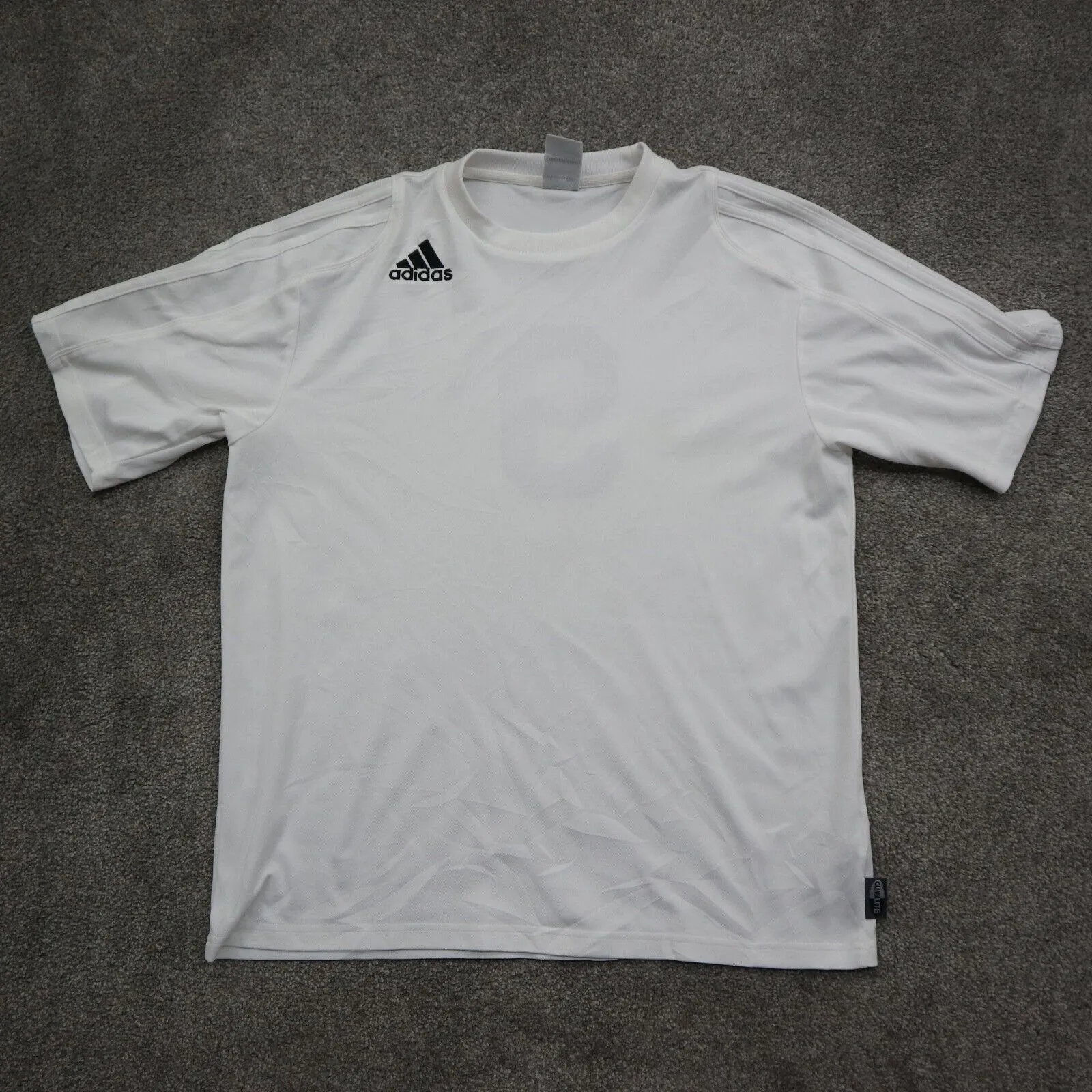 Adidas Climalite Men's #9 Relaxed T-Shirt Short Sleeve Logo White Size X-Large