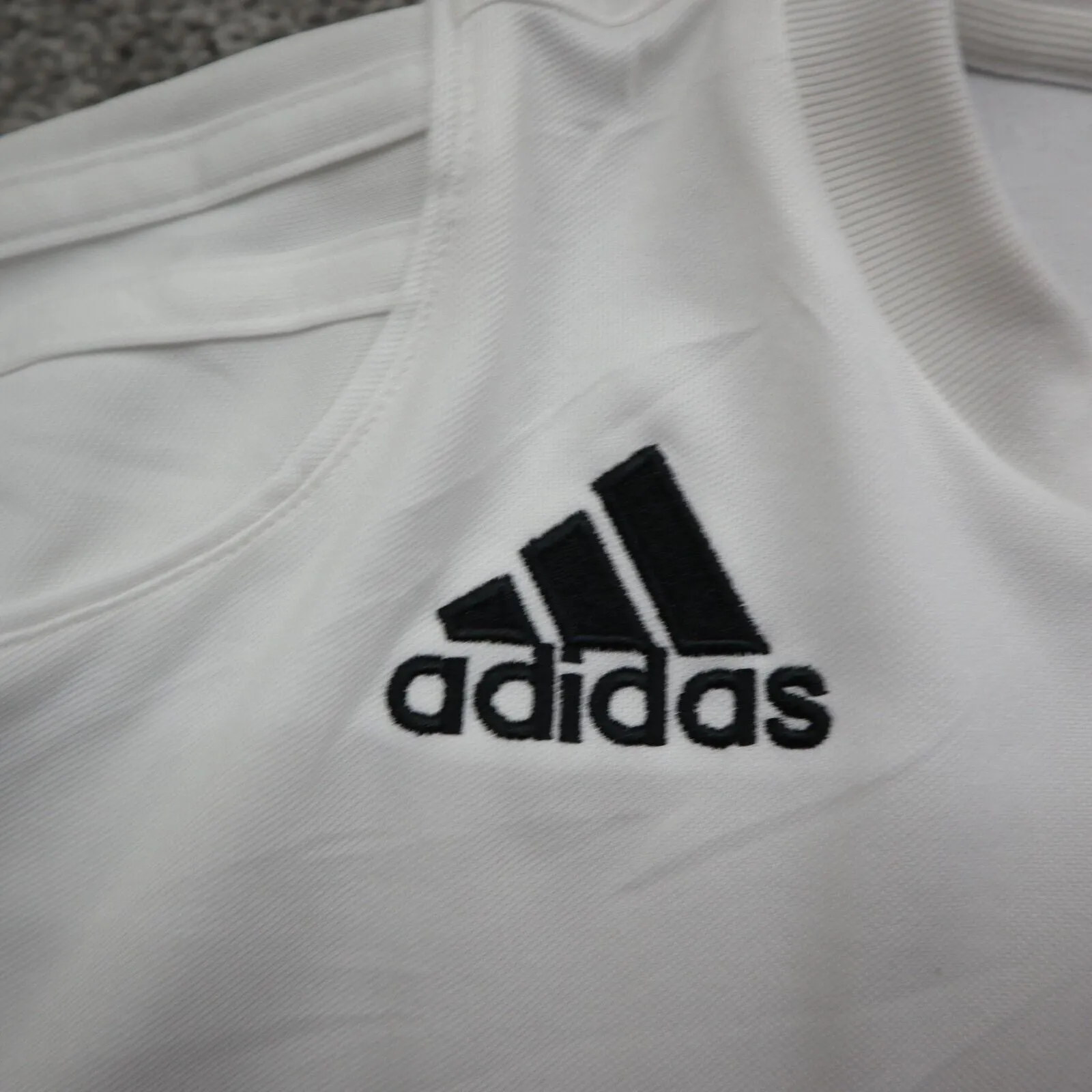 Adidas Climalite Men's #9 Relaxed T-Shirt Short Sleeve Logo White Size X-Large