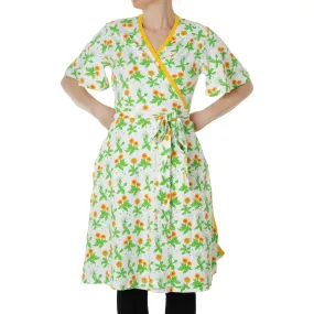 Adult's Dandelion Short Sleeve Wrap Dress - 1 Left Size XS