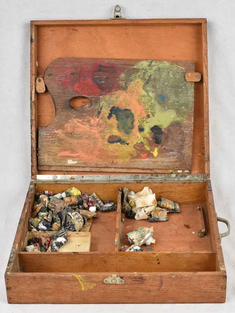 Antique artist's painting box - plein air 15¾"