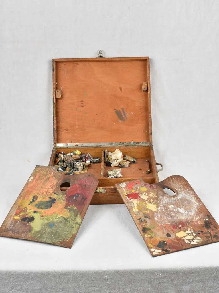 Antique artist's painting box - plein air 15¾"