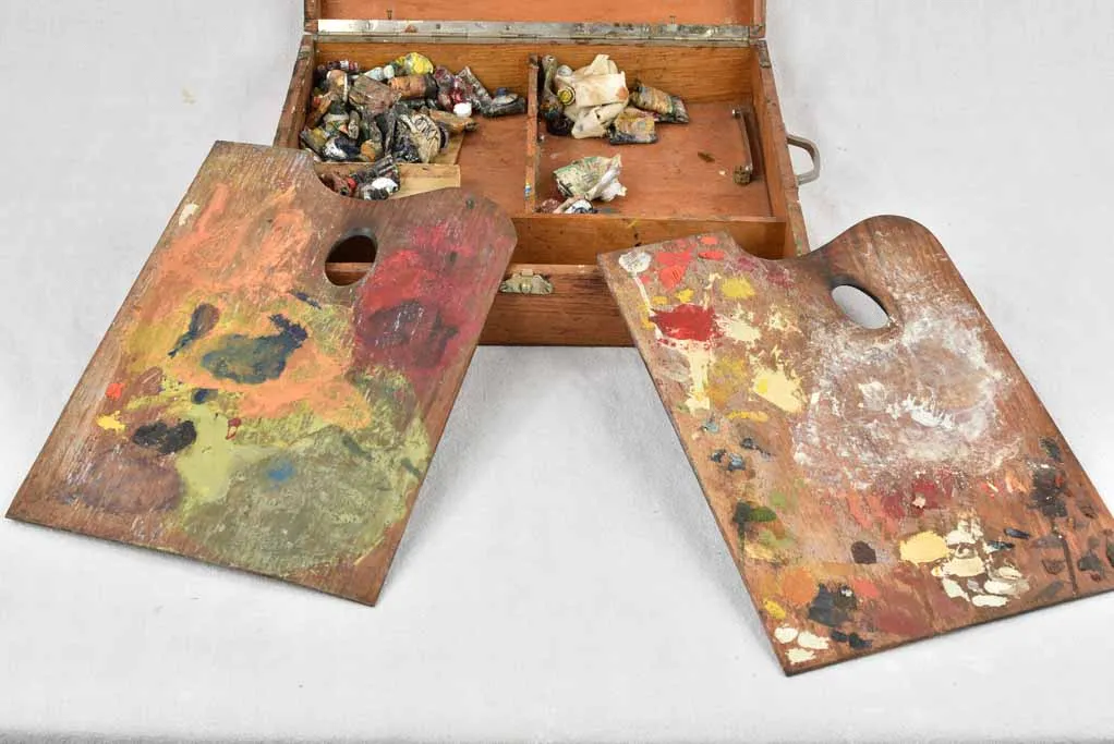 Antique artist's painting box - plein air 15¾"