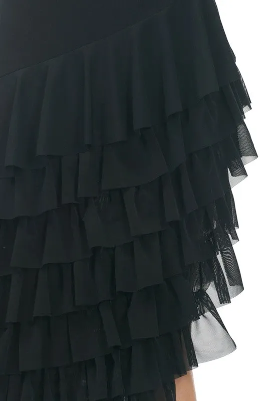 Asymmetric Can-can Skirt