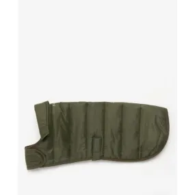 Barbour Baffle Quilt Dog Coat - Olive