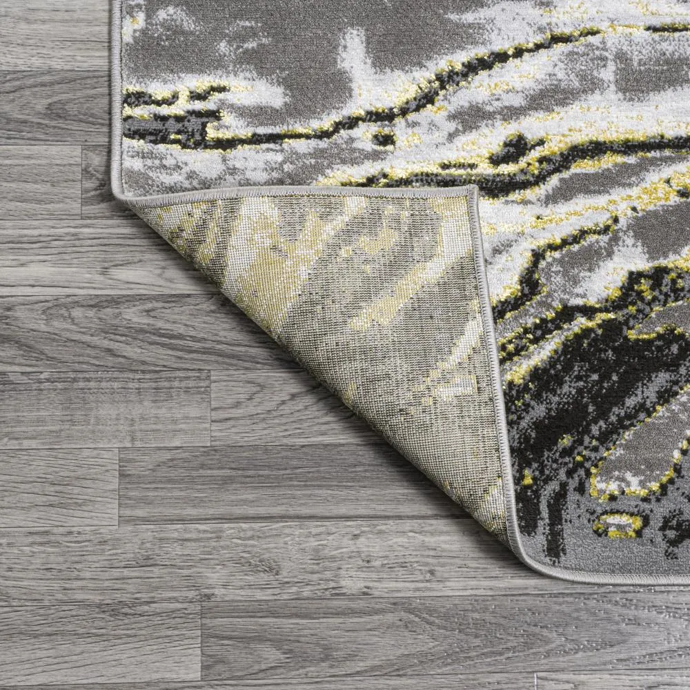 Batura Swirl Marbled Abstract Area Rug