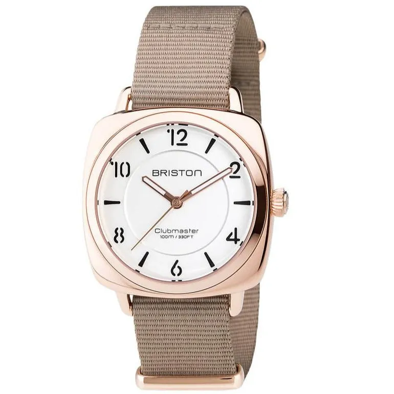 Briston Taupe Clubmaster Chic Watch 17536.SPRG.L.2.NT