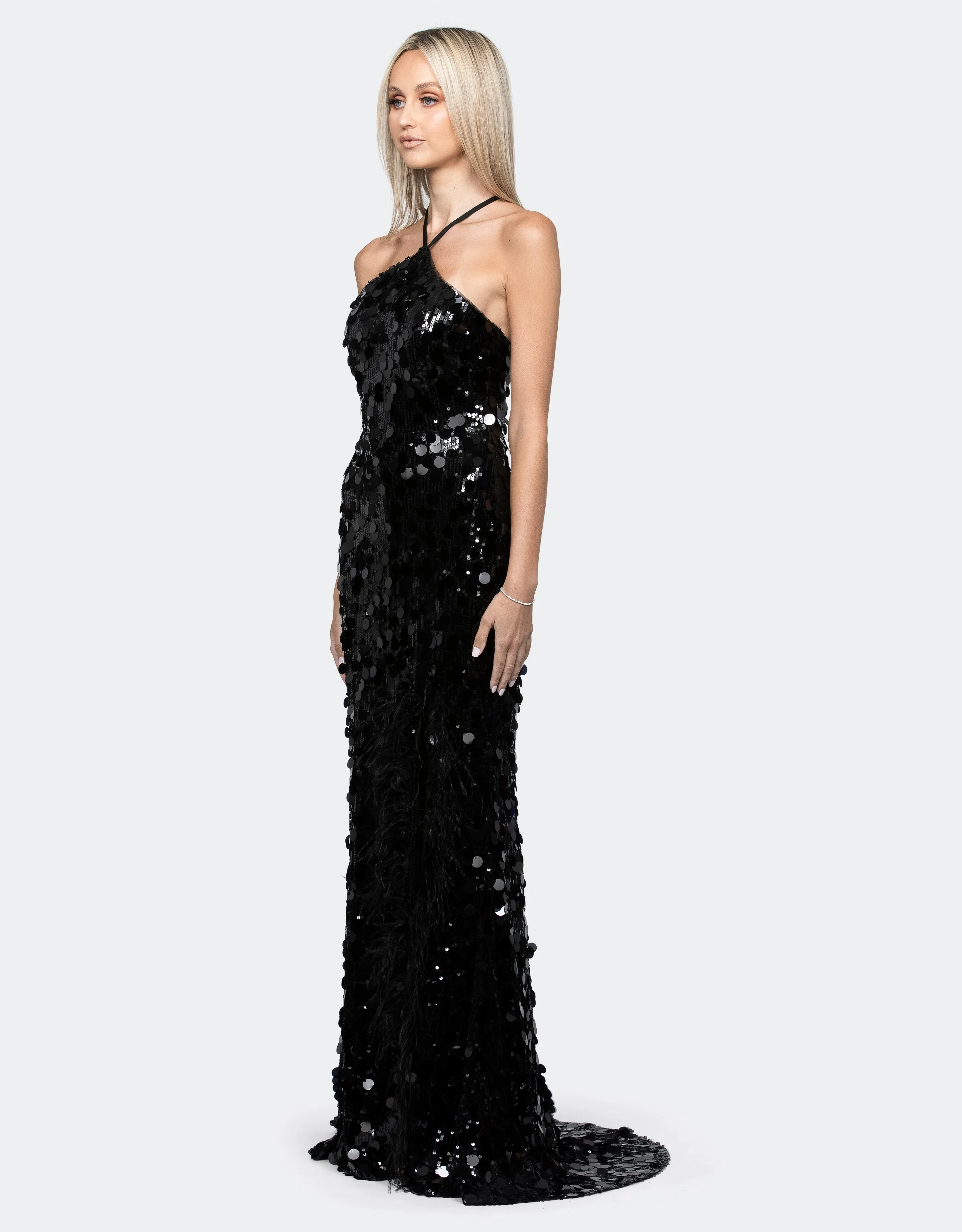 Calista Arrow Neck Gown