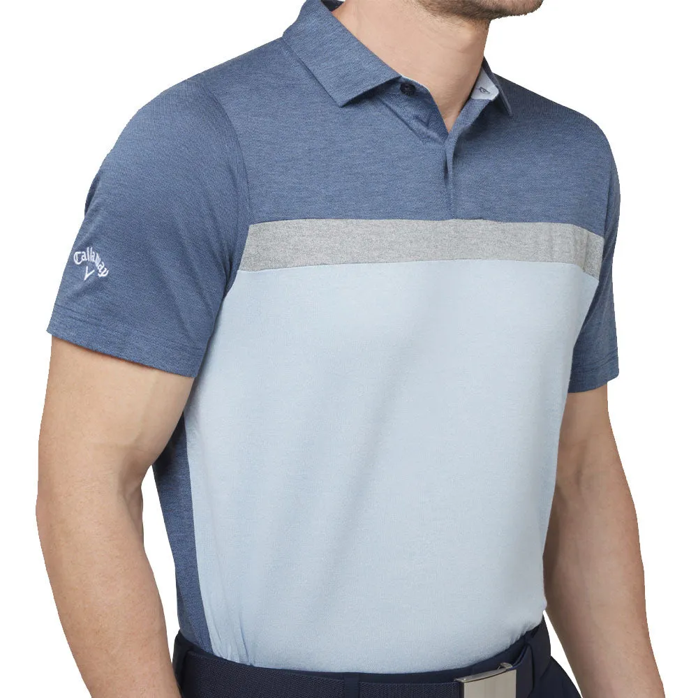 Callaway Soft Touch Colour Block Polo Shirt - Peacoat Heather