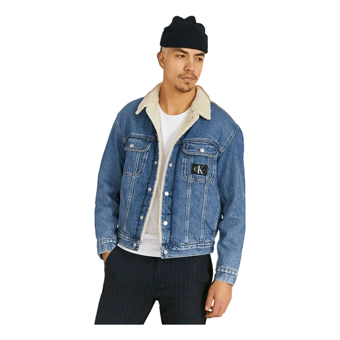 Calvin Klein JeansRegular Sherpa Denim Jacket Denim Light