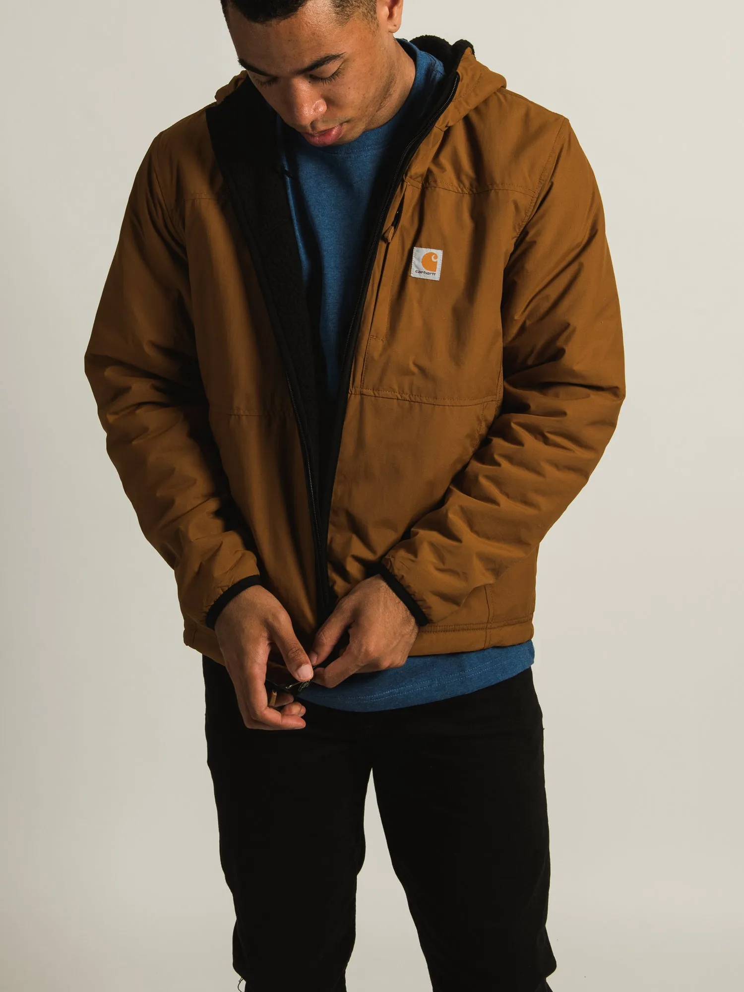 CARHARTT RELAXED FIT FLEECE REVERSABLE JACKET - CLEARANCE