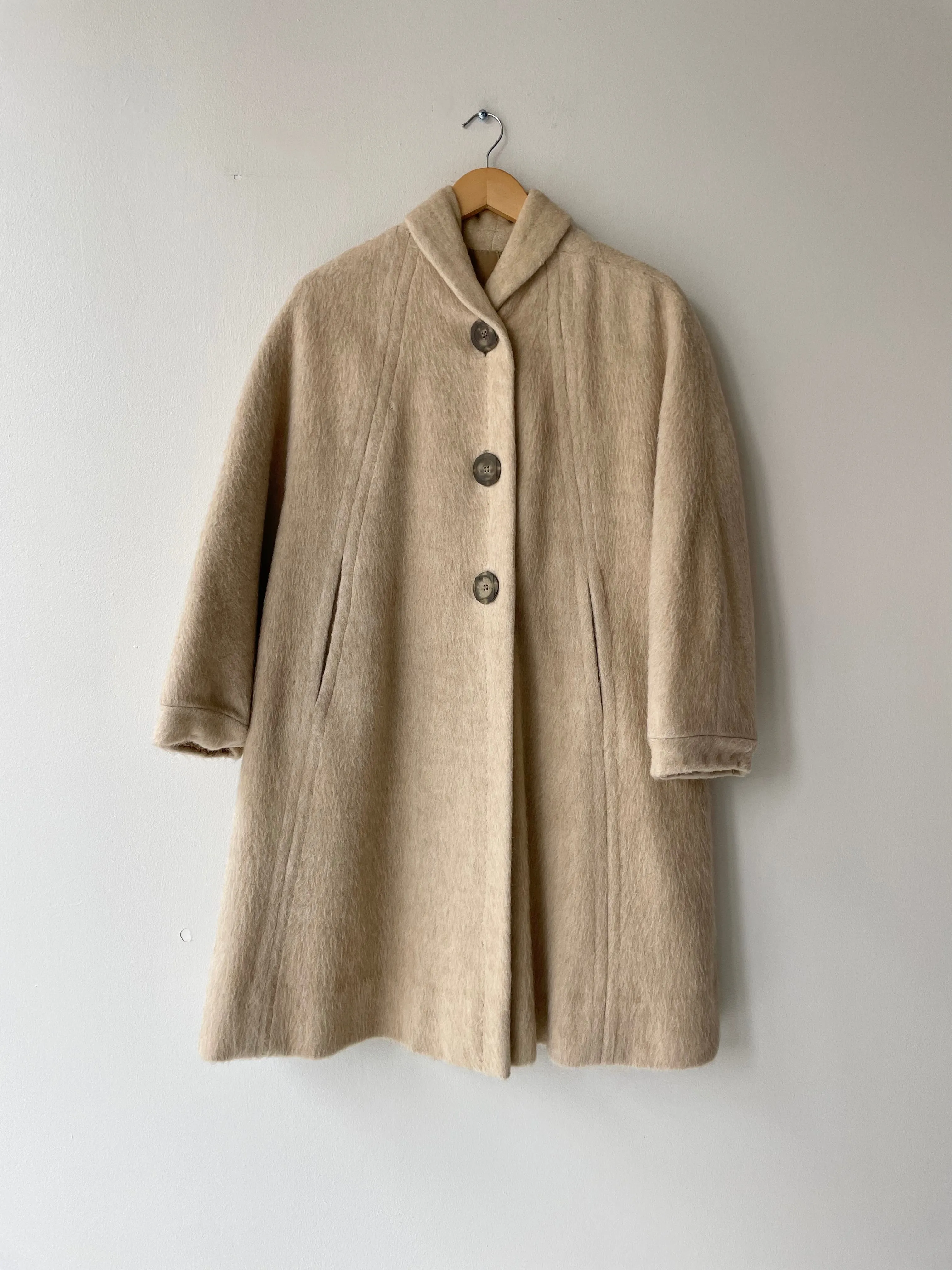 Carola 1950s Mohair Coat