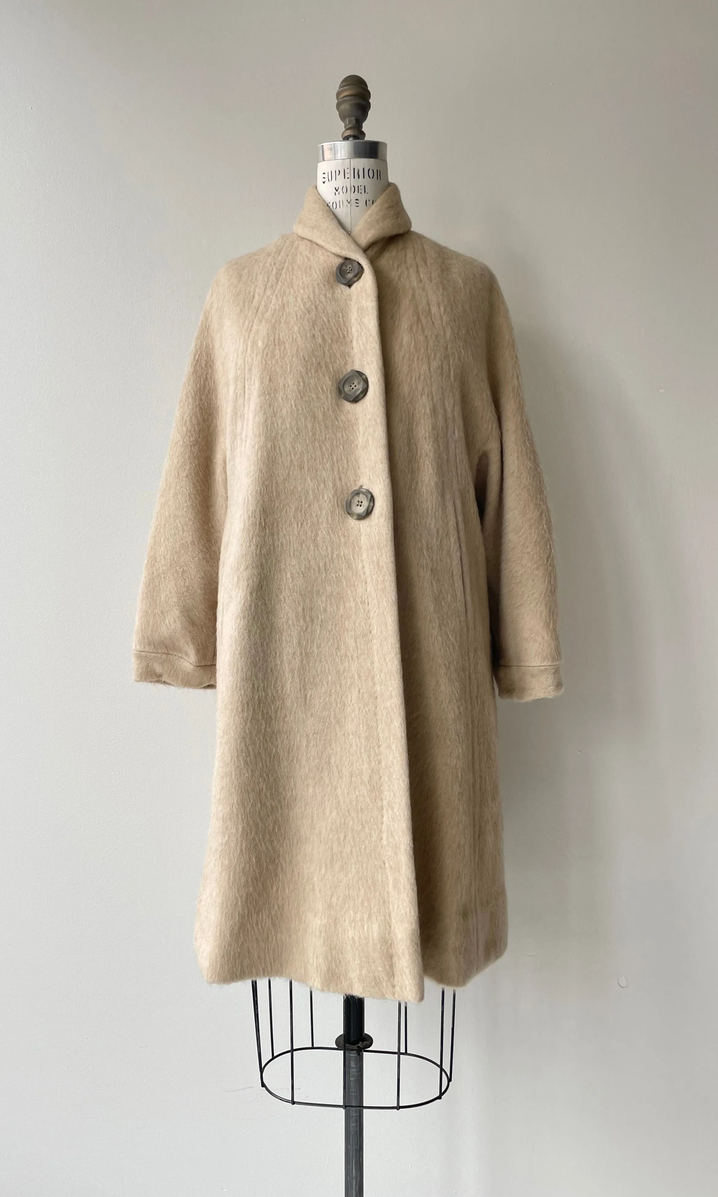 Carola 1950s Mohair Coat