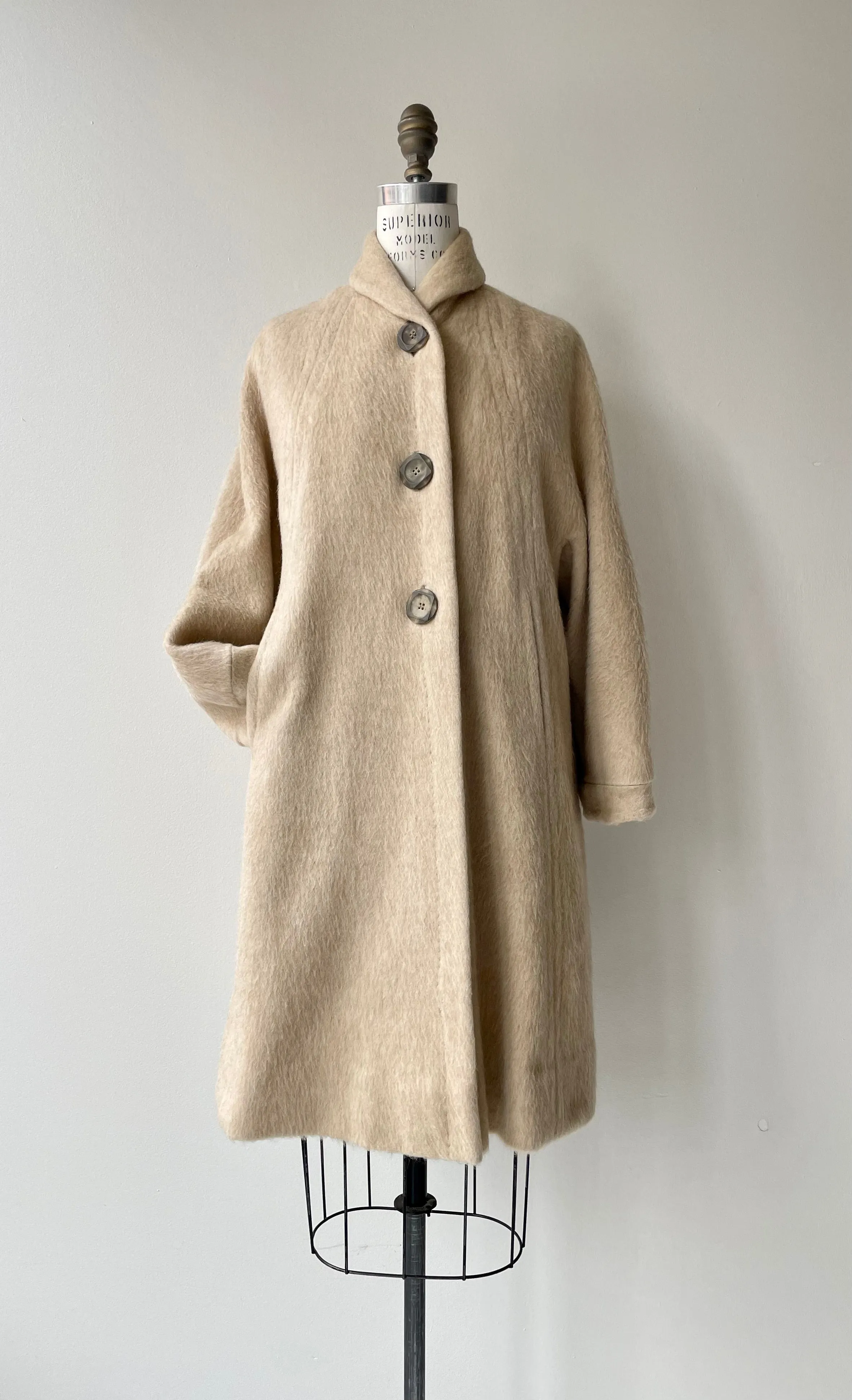 Carola 1950s Mohair Coat