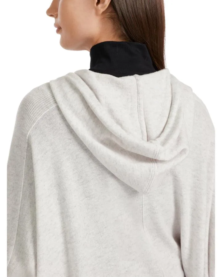 Cashmere Blend Hoodie Poncho