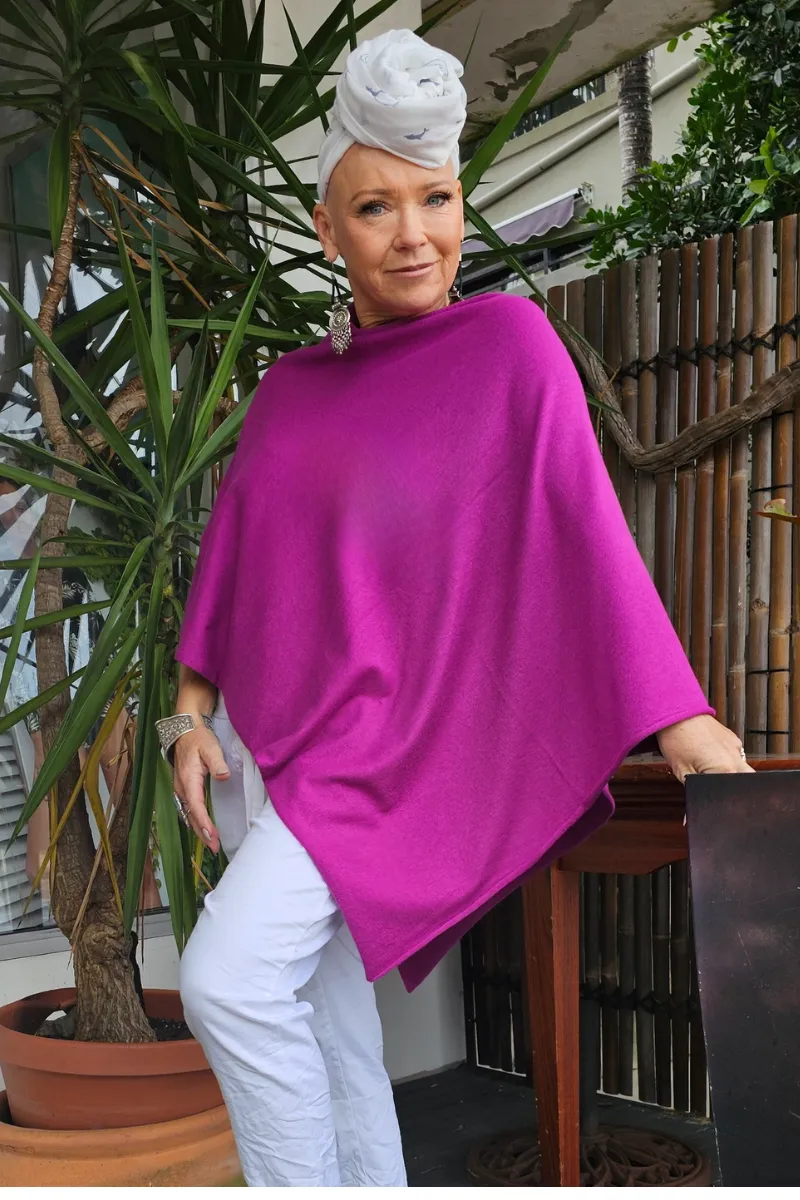 Cashmere Wool Viscose Luxurious Soft Woollen Poncho