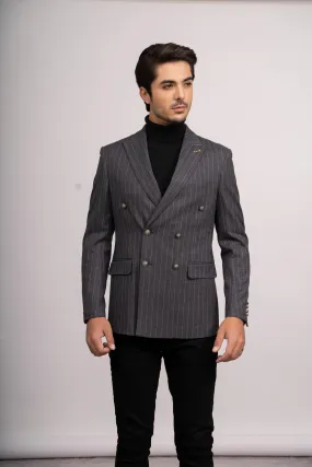 CASUAL COAT SLIM FIT DARK GREY