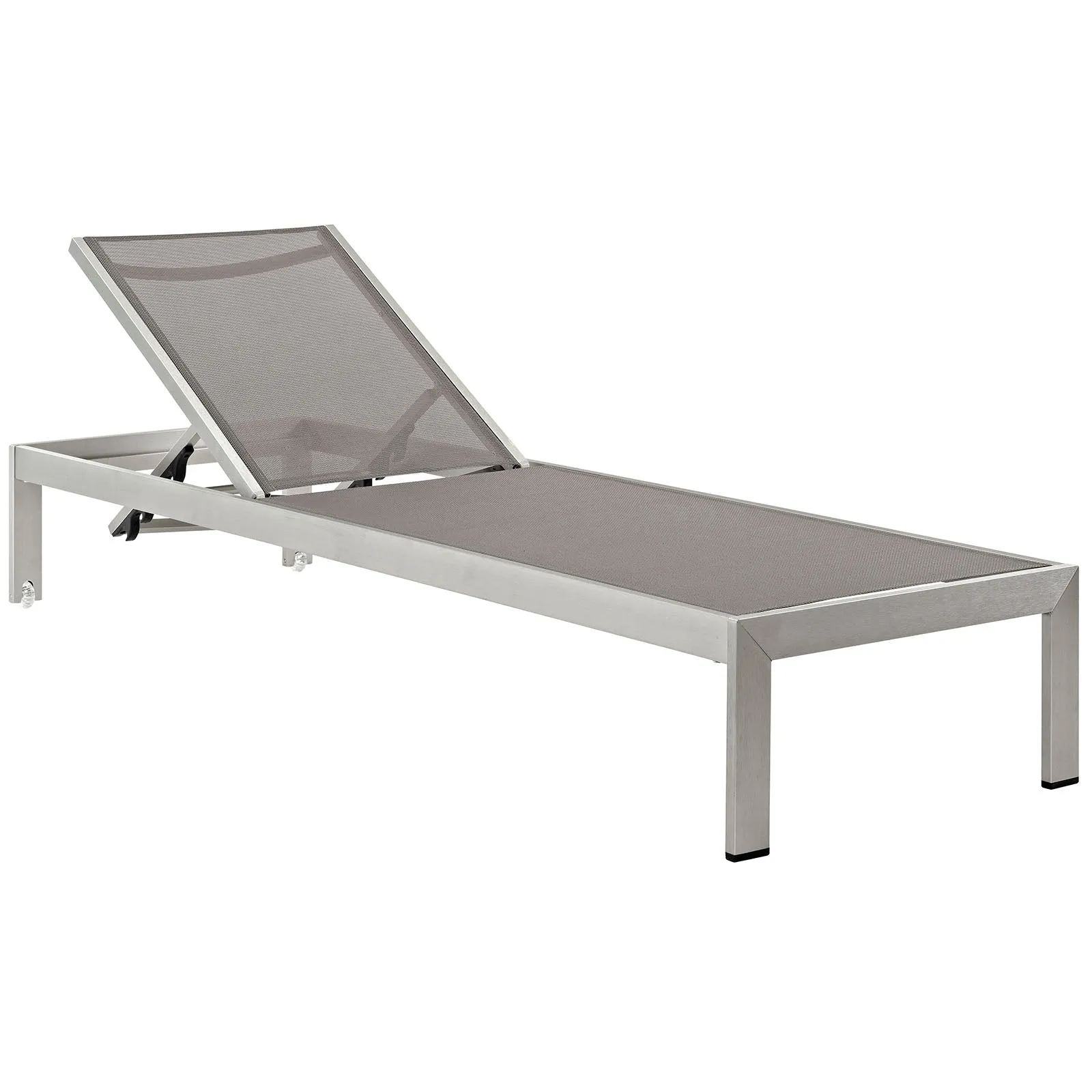 Coast Outdoor Patio Aluminum Mesh Chaise Set of 2