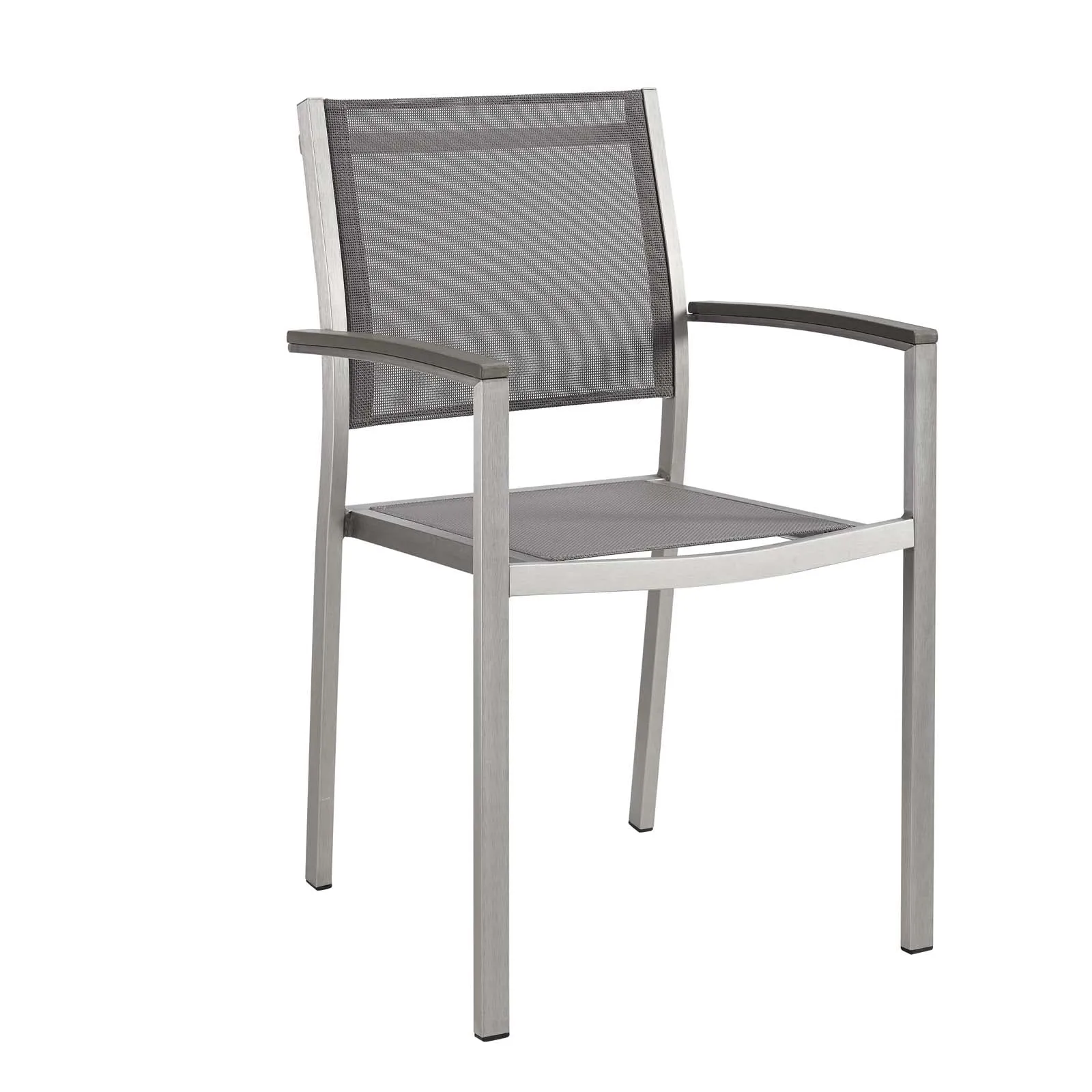 Coast Outdoor Patio Aluminum Mesh Dining Chair (Set of 2)