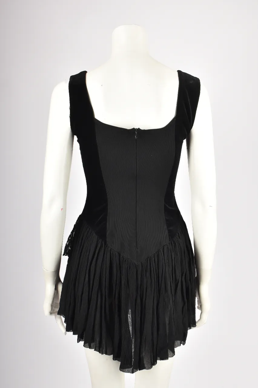 CORSET BLACK MINI DRESS