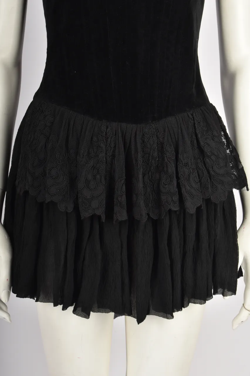 CORSET BLACK MINI DRESS