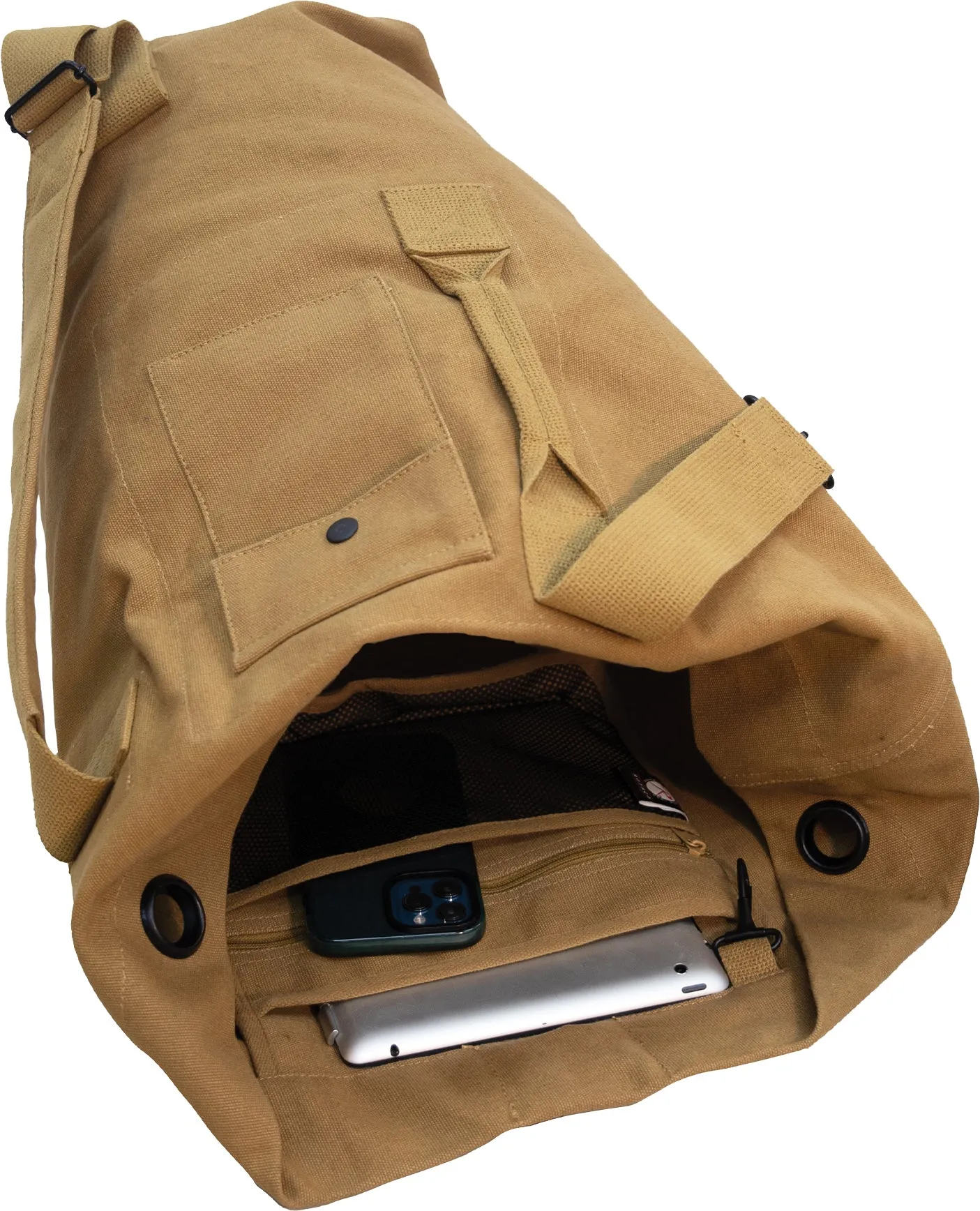 Coyote Brown Nomad Canvas Duffle Backpack