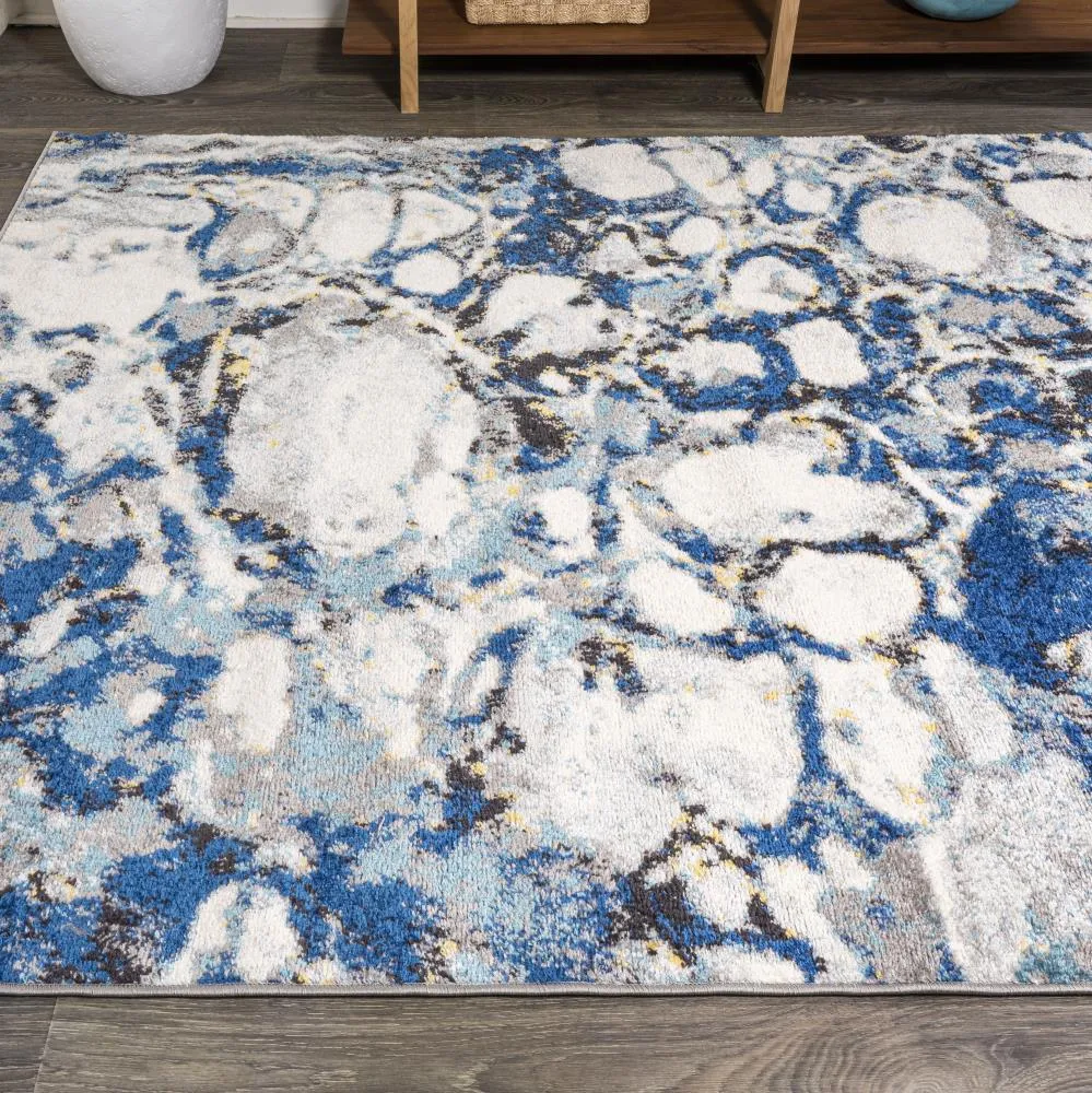 Cygnus Pebble Marbled Abstract Area Rug