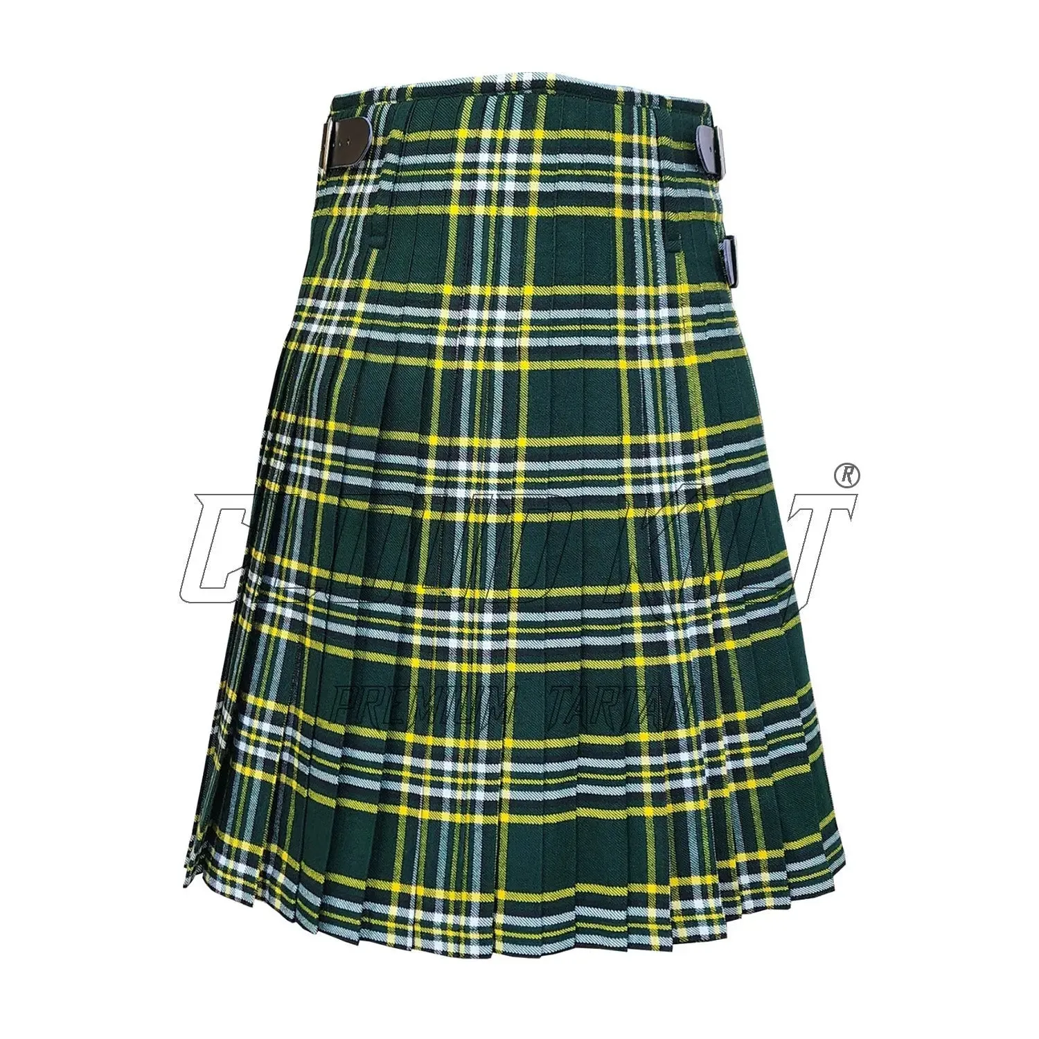 Dark Irish Green Tartan Kilt