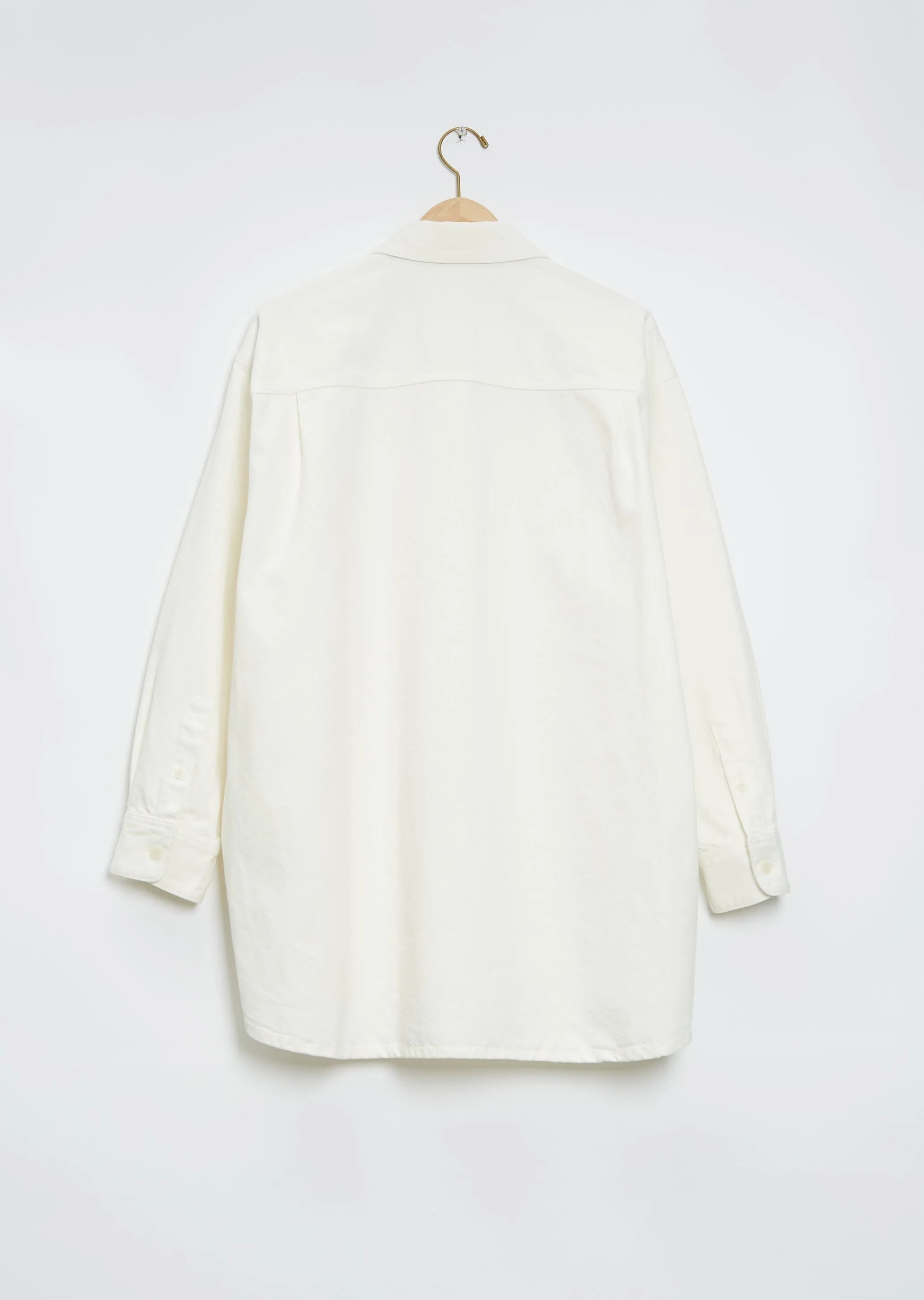 Denim Frannie Shirt — White