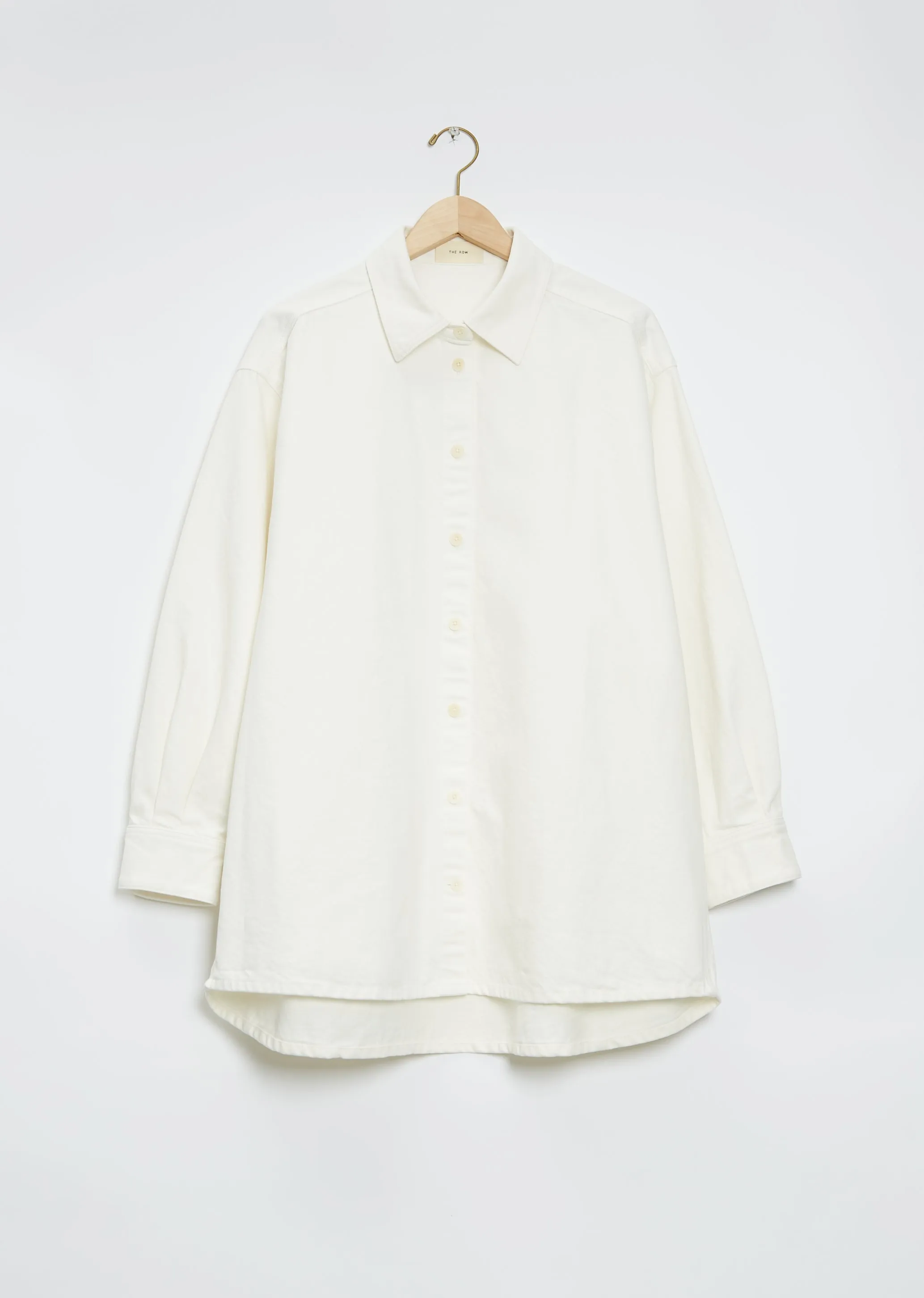 Denim Frannie Shirt — White