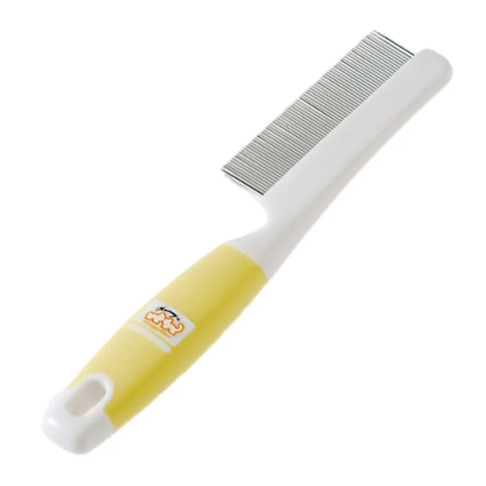 DoggyMan Honey Smile Flea Comb With Handle For Cats & Dogs