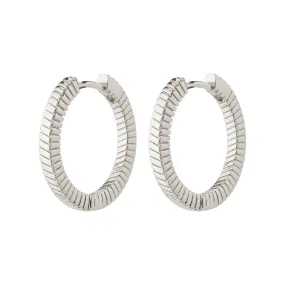 DOMINIQUE recycled hoop earrings silver-plated