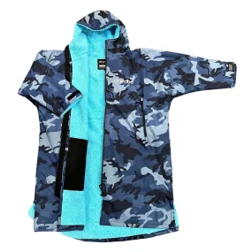 Dryrobe Advance Long Sleeve Drying & Changing Robe - Blue Camo/Blue