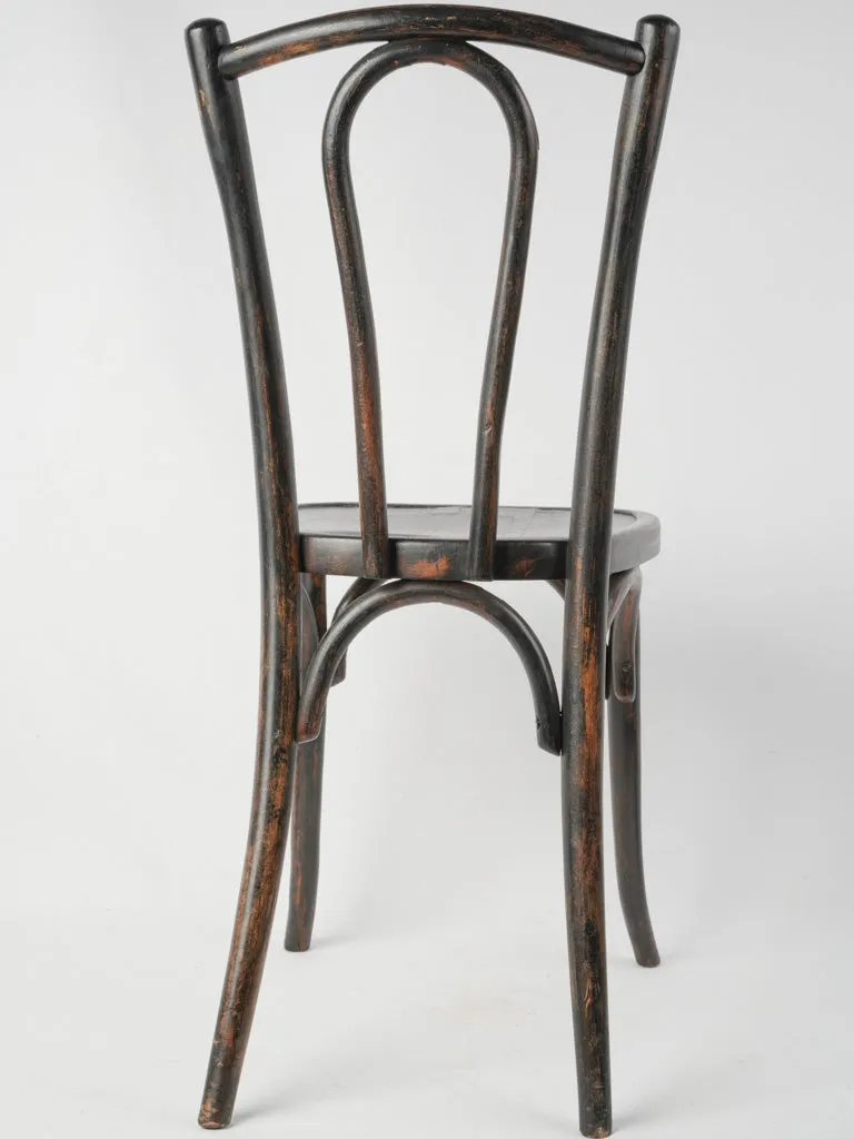 Early 20th century French bistro chair w/ blackened patina