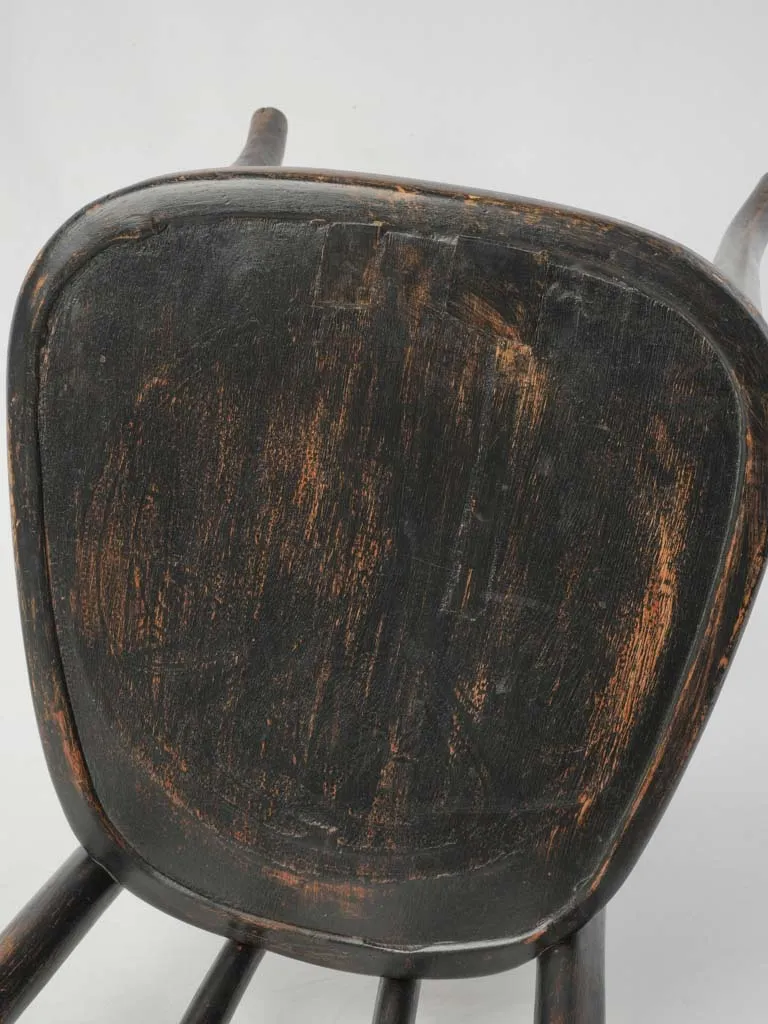 Early 20th century French bistro chair w/ blackened patina